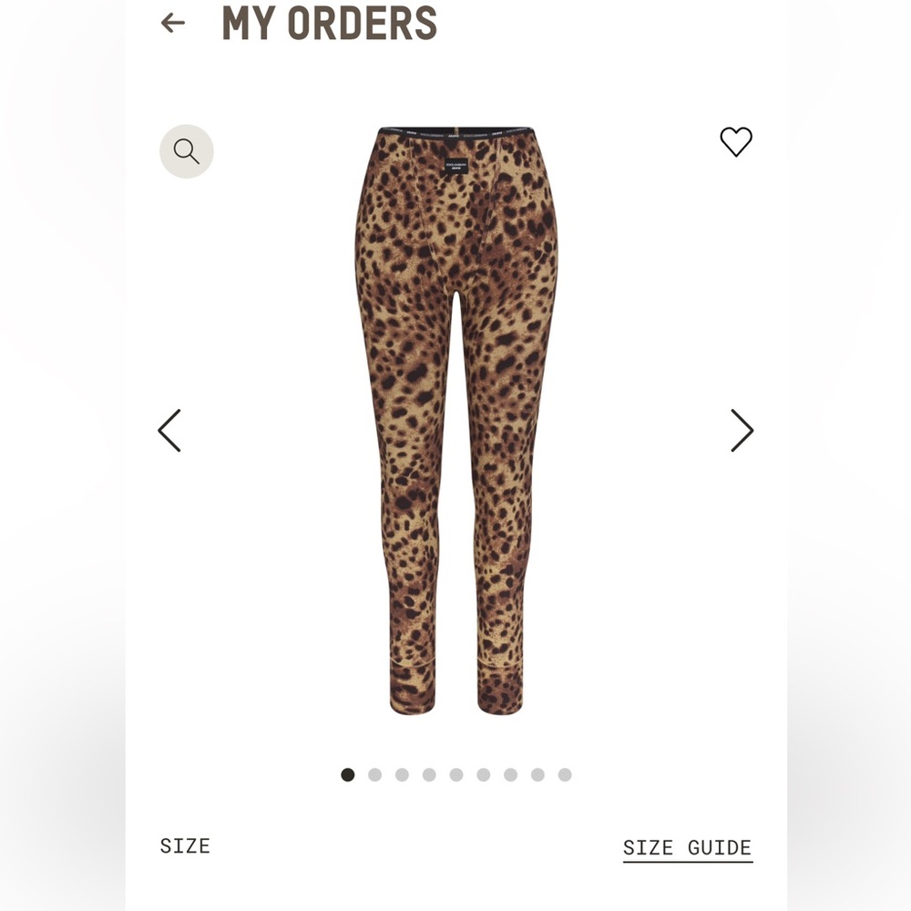 Dolce & gabbana x skims COTTON RIB LEGGING size XS